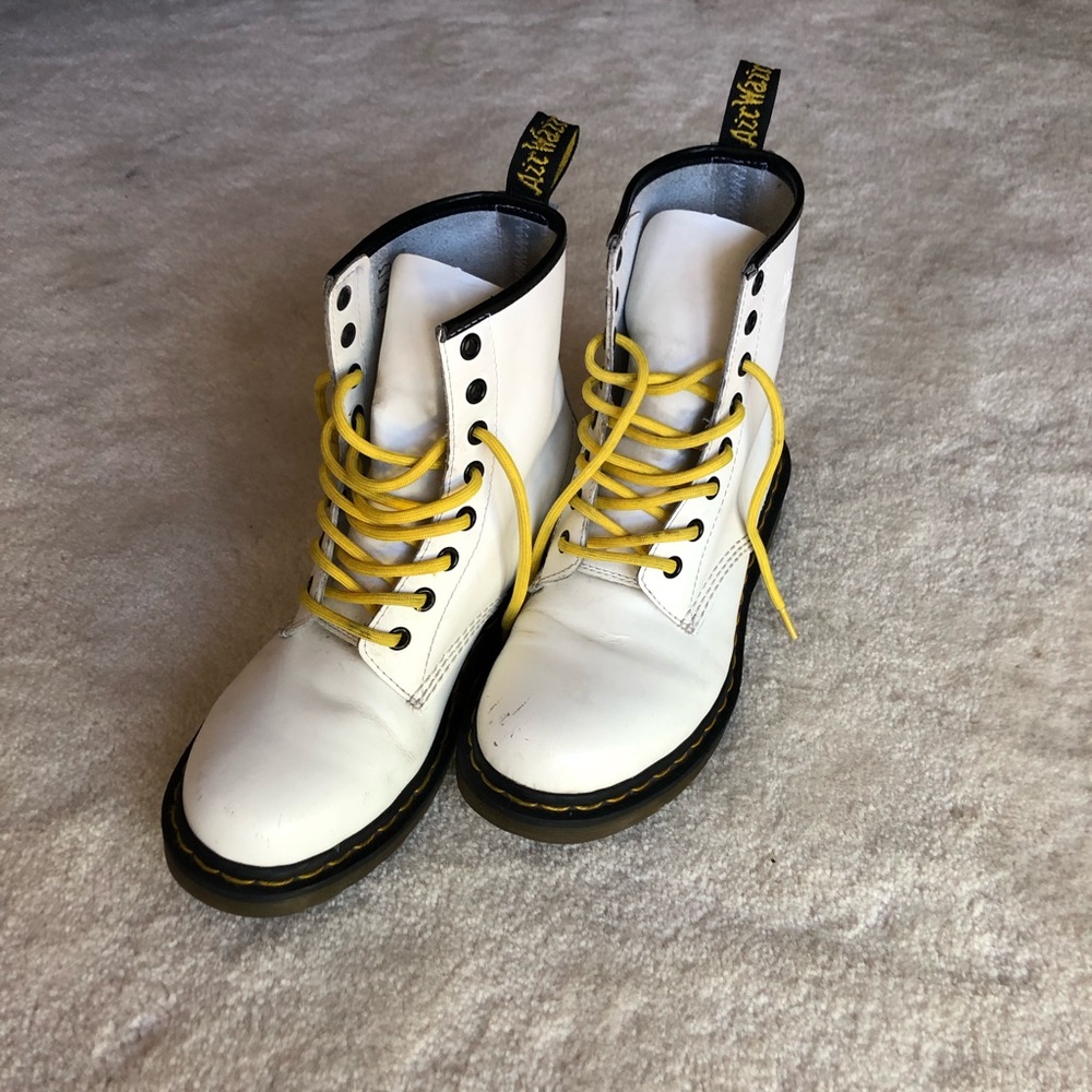 White Dr. Martins - Like New